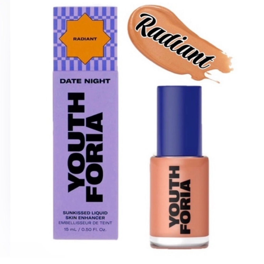Youth Foria RADIANT Sunkissed Liquid Skin Tint Serum Enhancer Women’s New In Box